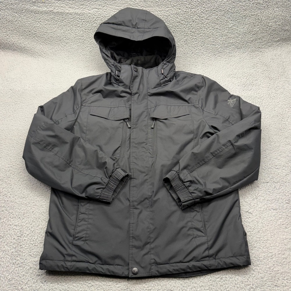 ZeroXposur Mens Size Large Midweight Hooded Ripstop Winter Jacket Puffer Coast